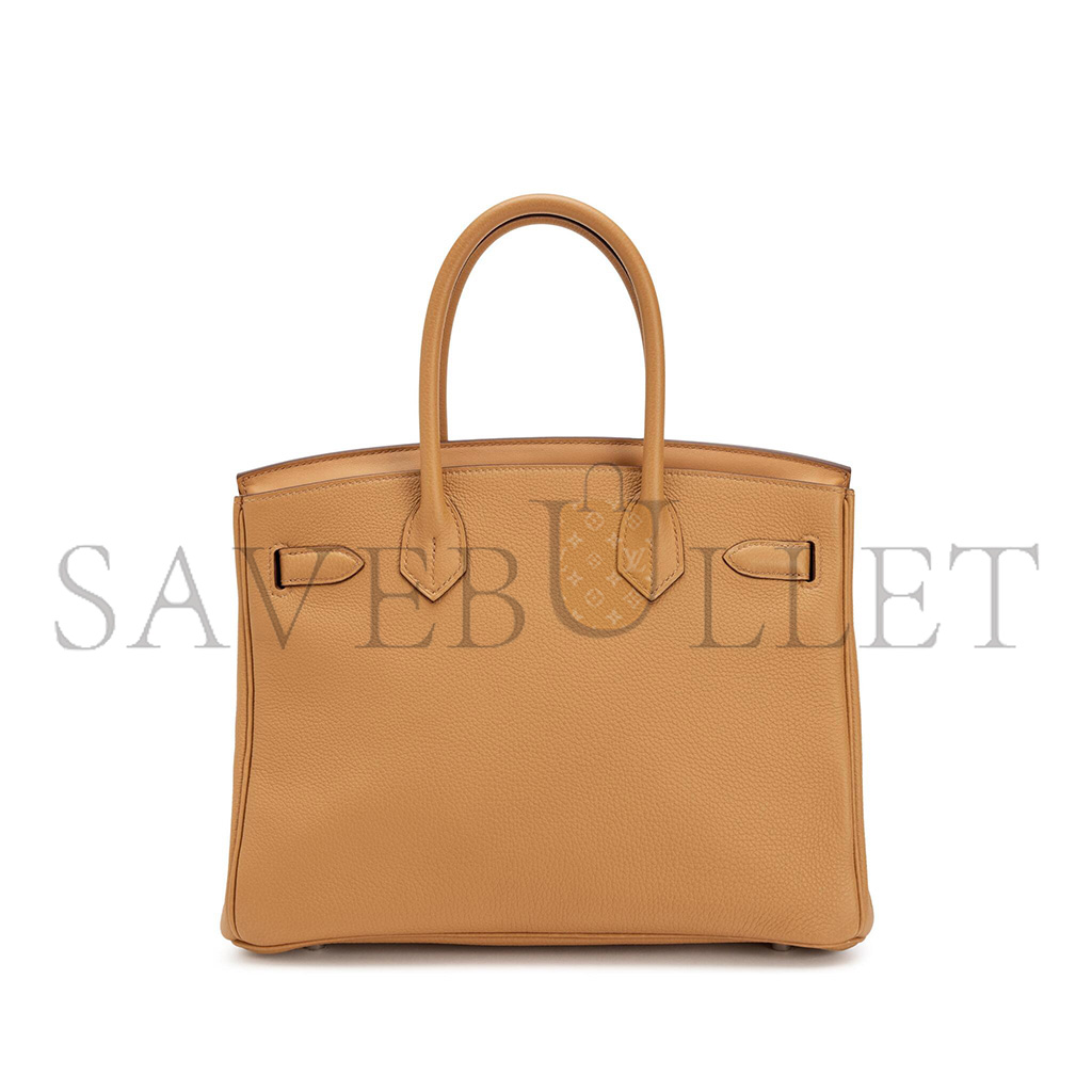 HERMÈS BIRKIN 35 SWIFT LEATHER BISCUIT SILVER BUCKLE BAG H049362CC06 (35*25*18cm)